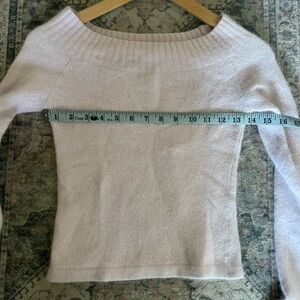 Wet Seal Light Pink Off-Shoulder Sweater